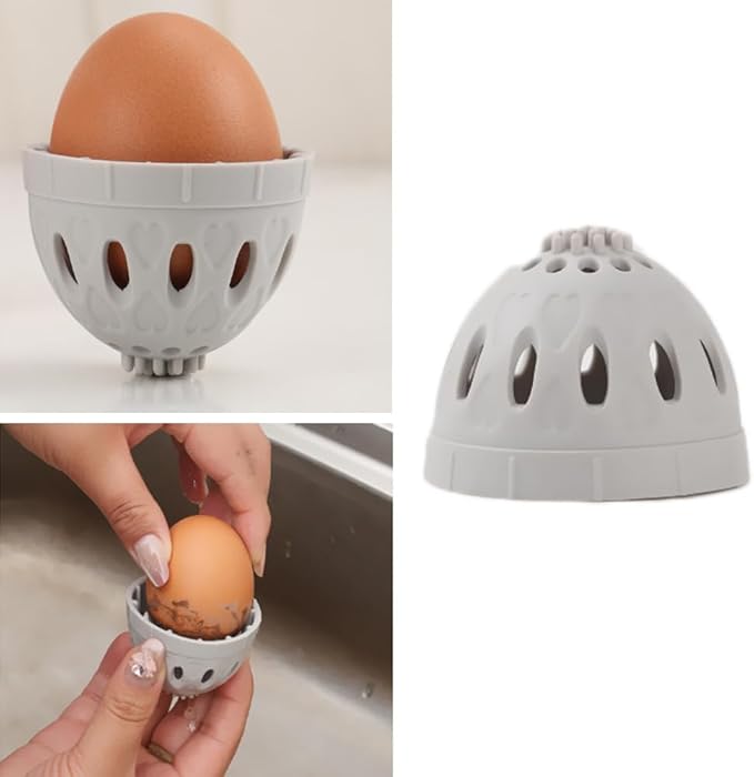 2 Pack Egg Washer Egg Brush Rotating Scrabber Chicken Coop Remover Cleaning Tool Silicone Egg Cleaner for Farm Fresh Eggs Backyard Chickens Duck Egg Washing Eggs Potatoes