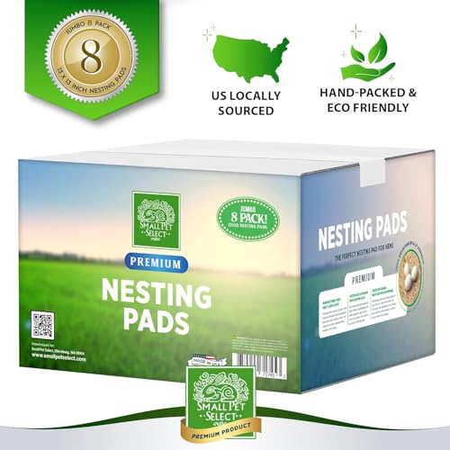 Small Pet Select Chicken Nesting Pads for Hens - Brown, Aspen, 8 Pack, 13x13 in - Image 3