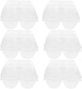DOITOOL Clear Plastic Goose Egg Packaging Box 2-Slot Egg Holder for Jumbo Eggs Food Storage Container 5.7 X 5.7 X 3.74 Inches Portable Carton Organizer