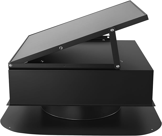 VEVOR 35W Solar Attic Fan, 2400 CFM with Auto Temp Control, Weatherproof, Low-Noise Automatic Ventilation for Attic, Shed, & Garage