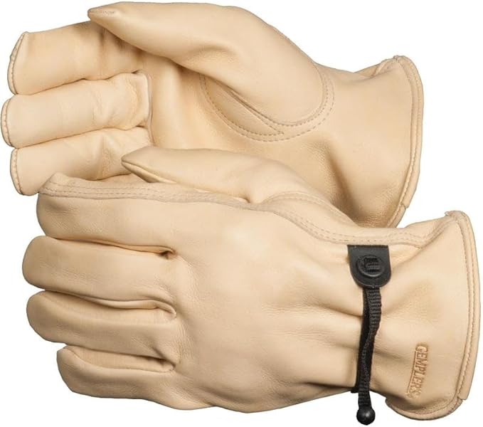 Gempler's Cowhide Gloves with Drawstring Wrist