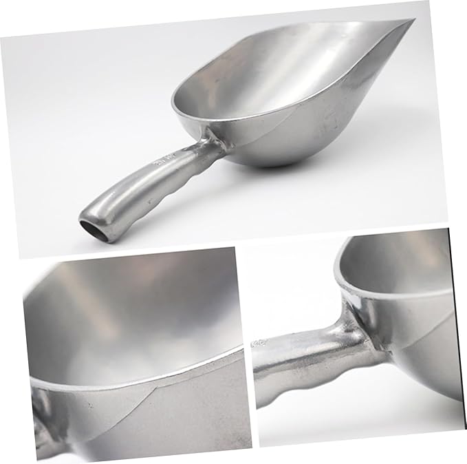 Scoops for Food Stainless Steel Feeding Scoop for Livestock Grain,Feed Distribution 12-Inch Food Serving Easy to Clean for Farm Feeding and Pet