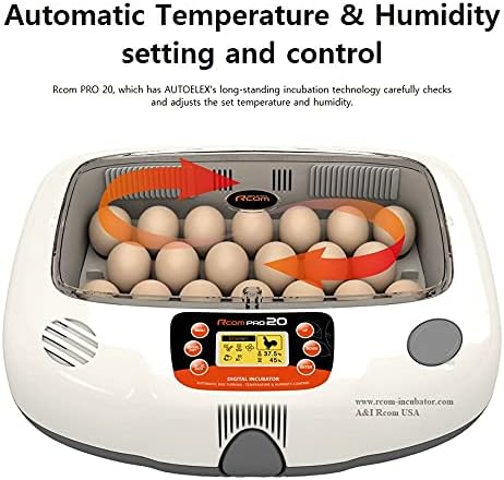 A&I Brooders and Incubators R-Com Pro 20 PX20 Fully Automatic Digital Egg Incubator Warranty You Local USA Distributer