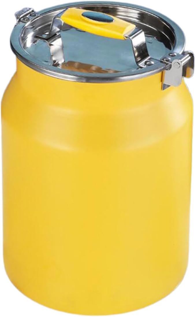 Stainless Steel 8l Rice Storage Bucket Airtight Sealed Grain Container Household Kitchen Food Storage Bin