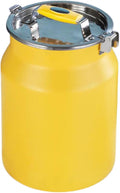 KICHOUSE Stainless Steel Rice Storage Bucket 10l Sealed Household Food Container Airtight Kitchen Cereal Grain Storage Bin for Pantry Organization