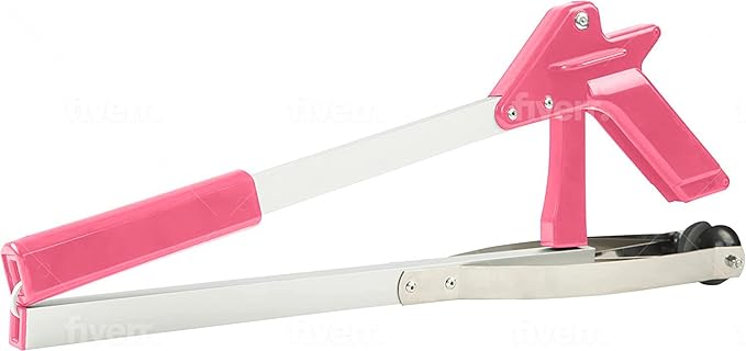 Grabber Tool 32" Suction Cup Grip Heavy Duty Aluminum -2 Pack- Lightweight Foldable Reacher Grabber Pickup Tool, Gripper Grabbers for Elderly Grab it Reaching Tool Trash Picker Grabber Pink, by Luxet