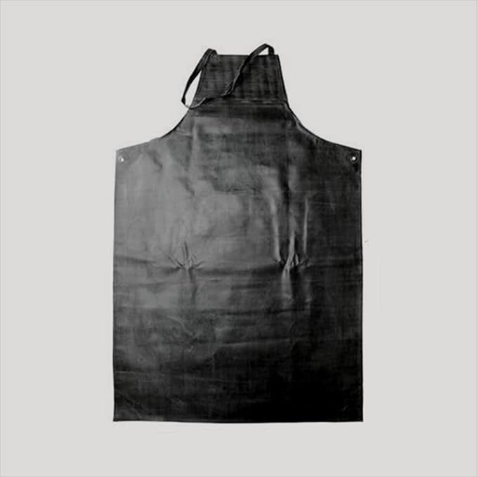 Waterproof Apron Rubber,42" Adjustable Extra Long Industrial Work Apron for Grilling Dishwashing Lab Kitchen Butcher，Vinyl Heavy Duty Aprons for Adults