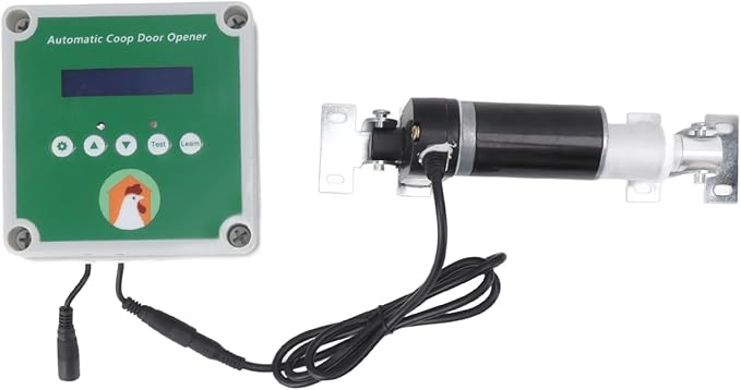 Haofy Automatic Chicken Coop Opener Linear Actuators Electric Poultry House Door Motor Kit with Light, Automatic Chicken Coop Door Opener,Closer (US Plug)