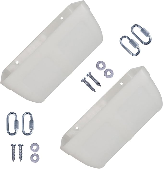 Pack of 2 Poultry Feeders Hanging Design Low Waste Technology Easy to Fence Feeder Waterer Bowl for Farm Coops Hanging Chicken Feeder