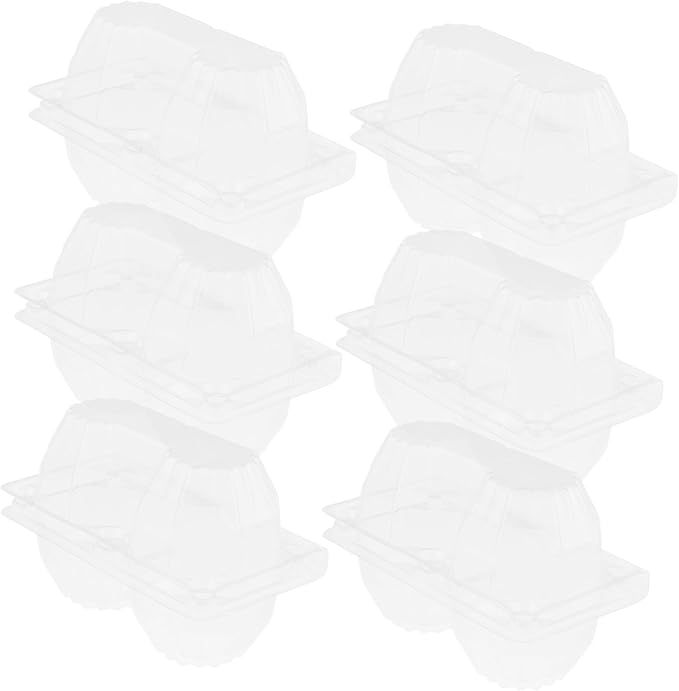Garneck 6pcs Goose Egg Holder Egg Organizer for Refrigerator Packaging Container for Storage and Display