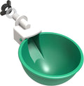 Large Automatic Chicken Waterer Cups, Chicken Water Feeder Suitable for Chicks, Duck, Goose, Turkey and Bunny, DIY Poultry Water Feeder Kit (2 Pack-Green)