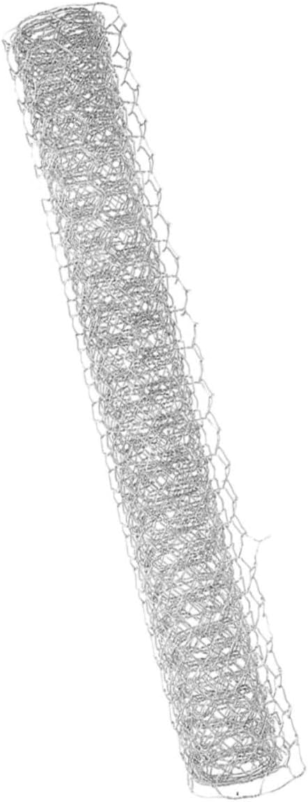 1 Roll Galvanized Wire Fence: 15.7inch X 13.1ft Heavy Duty Mesh for Chicken Coop - Farmhouse Poultry Netting - Bird Deer Barrier for Garden