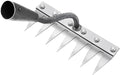 Weeding Rake for Gardening, Gardenia Iron Rakes for Backyard, Lawn, Small Farm, Rake with Sharp Metal Teeth，Heavy Duty Garden Tool for Weeding Without Handles (7 Tines)