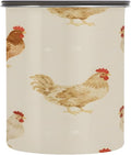Farmhouse Chickens Coffee Canister 17oz Stainless Steel Airtight Food Storage Container with Lid for Beans/Cereal Preserval
