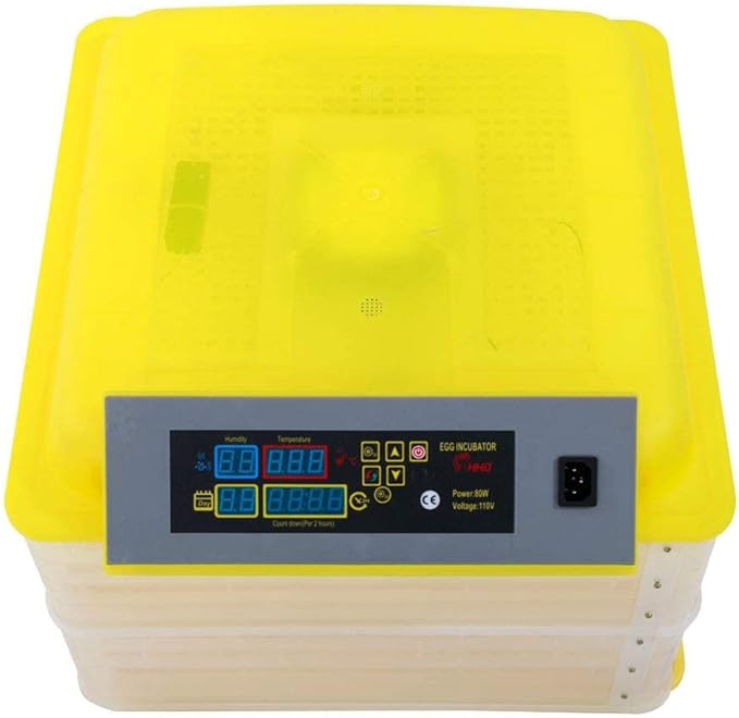 ROVSUN Egg Incubator with Automatic Turner Intelligent Temperature & Humidity Control for for Hatching Eggs Chicken Ducks Goose Birds Hatching Poultry Hatcher W/Three Output Channels (112 Eggs)
