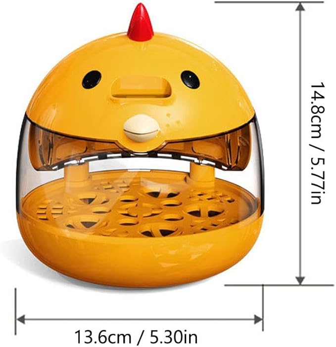 Egg Incubator, Rutin Chicken Egg Incubator for Hatching Eggs, Small Clear Egg Hatching Incubator, Automatic Smart Control Hatcher Machine for Variety Size of Eggs