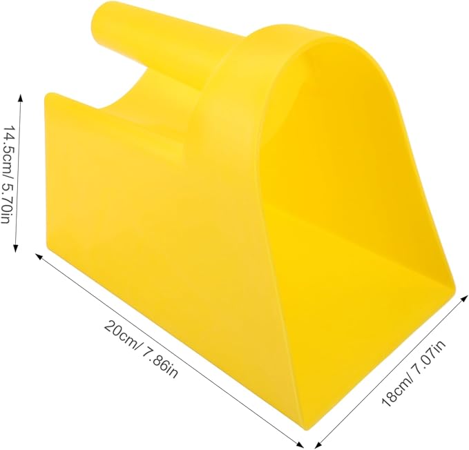 Ergonomic Livestock Feed Scoop Heavy Duty Garden Shovel Plastic Scoop Comfortable Handle