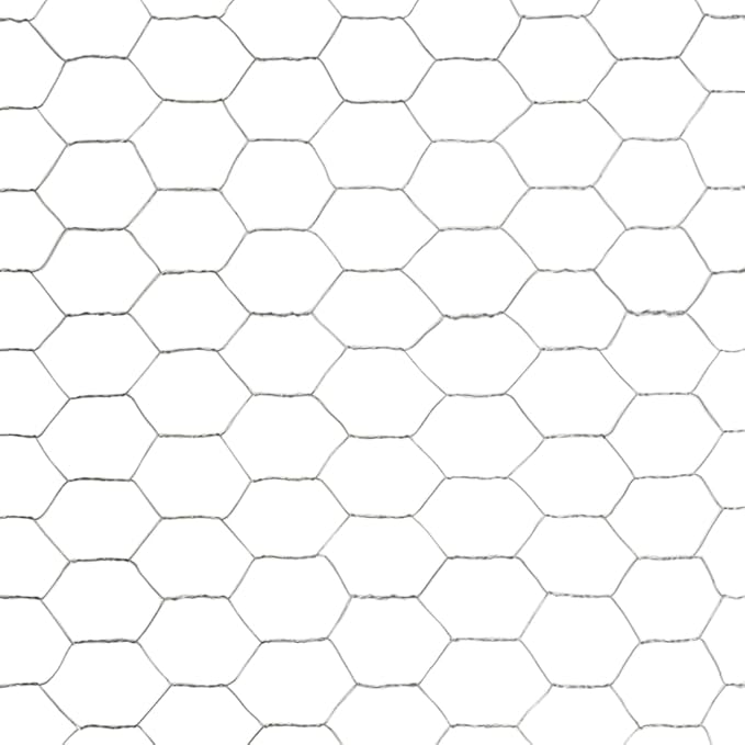 Galvanized Steel Chicken Wire Fence 82'x3.9' Silver, 4 Pieces Heavy Duty Poultry Netting for Garden Protection and Livestock Enclosure, Durable Rust Resistant Mesh