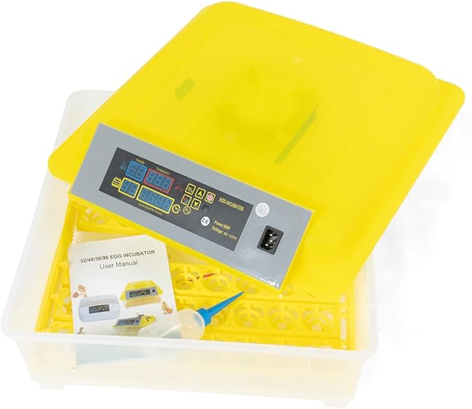 Egg Incubator Automatic Digital Hatcher Machine with Turning Temperature Control for Hatching Chicken Duck Goose Quail (48 Eggs)