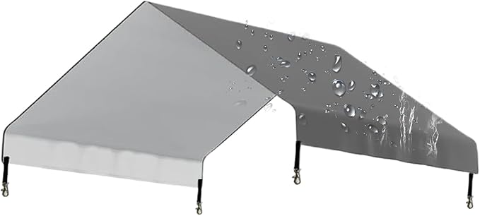 Tarp for Chicken Coop - 145x110cm Waterproof Shade Cover, Strong Poultry Shelter Canopy, Long Lasting Exterior Protection Screen Yard | Garden Balcony Apartment Fence Weatherproof Replacement Use