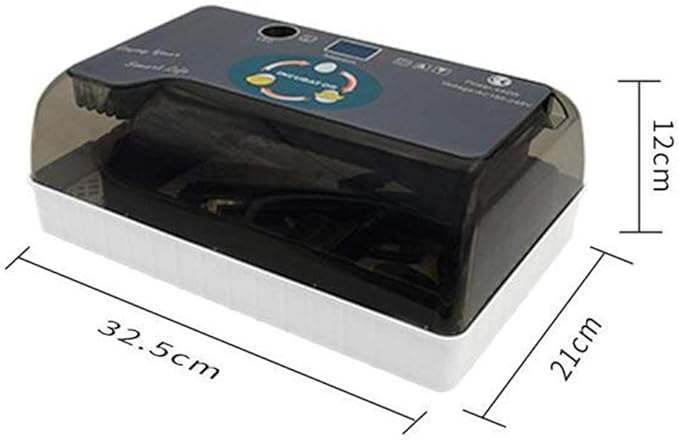 Egg Incubator Digital Fully Automatic Hatcher, LED Screen Display Temperature, 12 Eggs Automatic Incubators, for Hatching Turkey Goose Quail Ducks Chicken Eggs