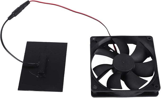 Solar Panel Fan Professional Solar Powered Exhaust Fan Kit Household Ventilation Fans Kit for Chicken Coops Greenhouses Sheds Pet Houses 3W Use