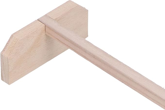 2 Set Chicken Wooden Perches, Large Wooden Bird Stand, Natural Roosting Bar for Hens Rooster Parrots, Sturdy Non - Training Perch with Thick Base for Coop and Cage