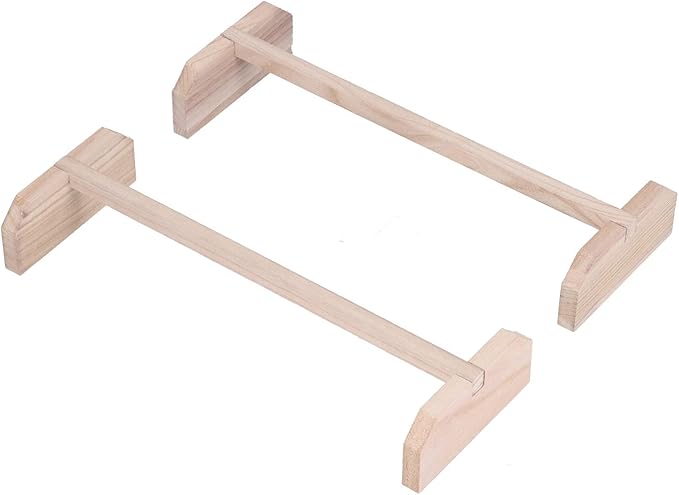 2 Set Chicken Wooden Perches, Large Wooden Bird Stand for Rooster and Parrots, Training Hens Roosting Bar with Screws, Log Material for Chickens and Medium Large Birds