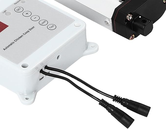 Automatic Chicken Coop Door Opener, Timing Photosensitive Remote Door Closer, Auto Chicken Cage Gate Opener Closer Remote Control Kit