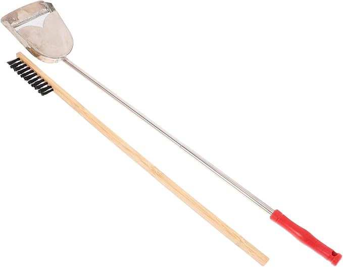 ibasenice 2-Piece Bird Cage Cleaning Brush and Droppings Shovel Set Cleaning Tools for Small PET Cages Bird Feeders and Reptile Enclosures
