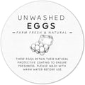 Unwashed Eggs Stickers – 2” Round (40-Pack) – Farm Fresh Labels for Egg Cartons – Wash Before Use – Rustic Design for Backyard Chickens, Homesteads & Farmers Markets