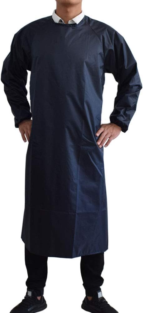 Waterproof Apron Long Sleeves,Waterproof Smock for Cleaning works,Butcher M08DB