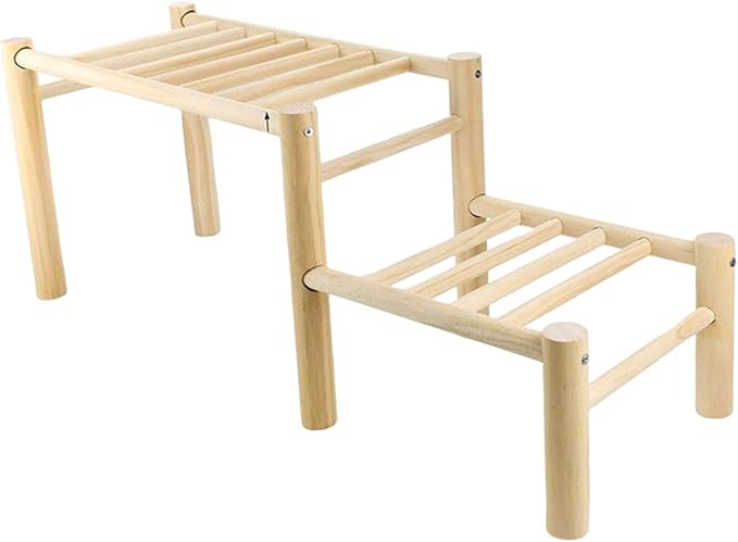 Chicken Perch for Coop Roosting Bar Wooden Toy Sturdy Habitat Decor Gym Frame Standing Rack for Entertainment Training