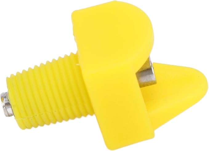 Chicken Waterer 10pcs Automatic Chicken Water Nipples, Sturdy Plastic Chicken Waterer Poultry Nipples Drinker Waterer Yellow, Duck Screw Water Drink Feeder