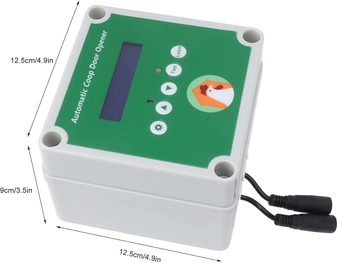 Automatic Chicken Coop Door Opener, Electric Poultry Swing Door Opener Accessories with Timer and Light Sensor, Linear Actuators Electric Poultry House Door Motor Kit 100 to 240V (US Plug)
