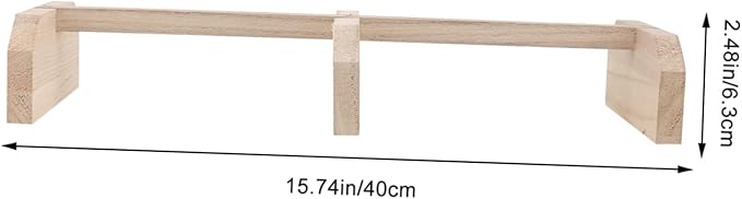 Versatile Chicken Roosting Bar Wooden Bird Stand Chicken Accessory Horse Bird Toy