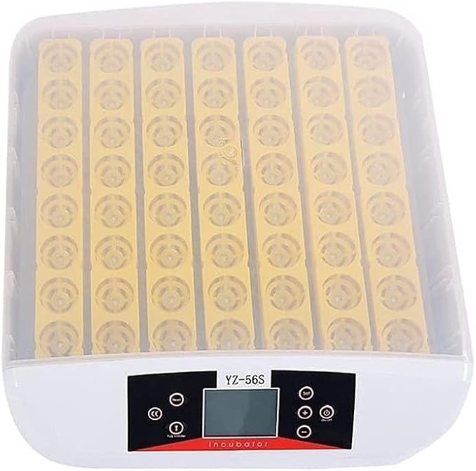 56 Egg Incubators Automatic Turning Poultry Hatcher Digital Temperature Control with Built-in Egg Candle for Chickens Ducks Birds