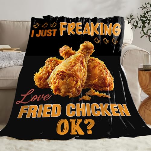 Fried Chicken Blanket Flannel Blankets Gifts for Girls 50"x40" - Image 4