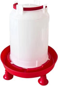 Heated Chicken Waterer 3L Thicken Plastic, Removable Chicken Water Heater with Leg Support & Handle, Poultry Waterer No Waste for Coop, Heated for Chickens, Water