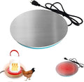 Chicken Water Heater for Winter,Chicken WatererHeater Base for Metal Plastic Poultry Founts Waterer,Freeze Proof ChickenWater Heater for Winter,Heated Waterer for Chickens,Ducks & Outdoor Birds