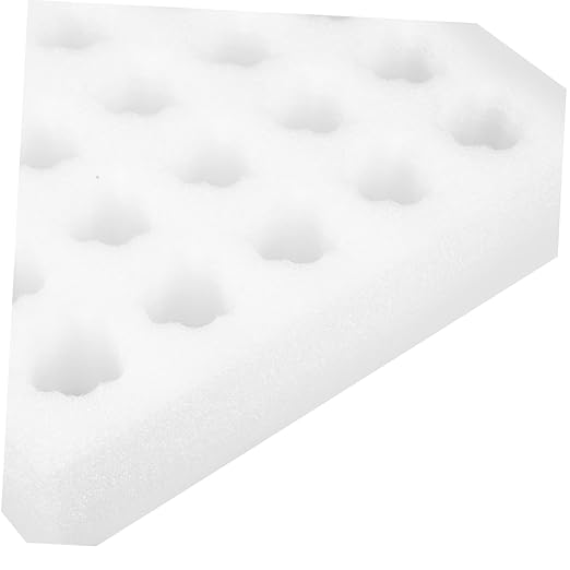 IMIKEYA Reusable Quail Egg Holder Foam Pad for Transportation Shock-absorbing Egg Crate for Refrigerator Storage Capacity Tray White