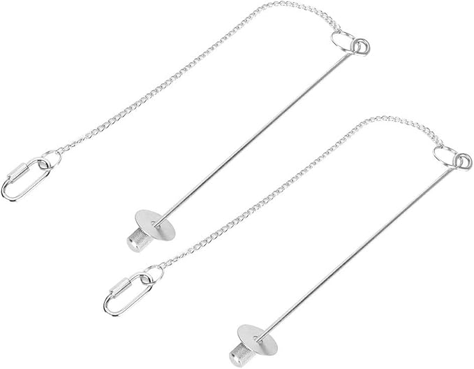 FILFEEL Chicken Feeder, 60cm Chicken Accessories Hanging Feeder with Stainless Steel Hanging Chain Hook for Hens Large Birds Pet