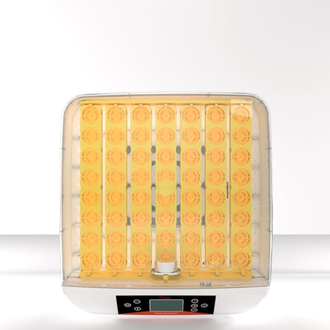 42-56 Egg Incubator with Smart Alarms - Egg Incubator with Auto Turning, Temp Control and Humidity Display, LED Candler Incubator for Chicken, Duck, Goose, Quail, Bird Eggs (56s)