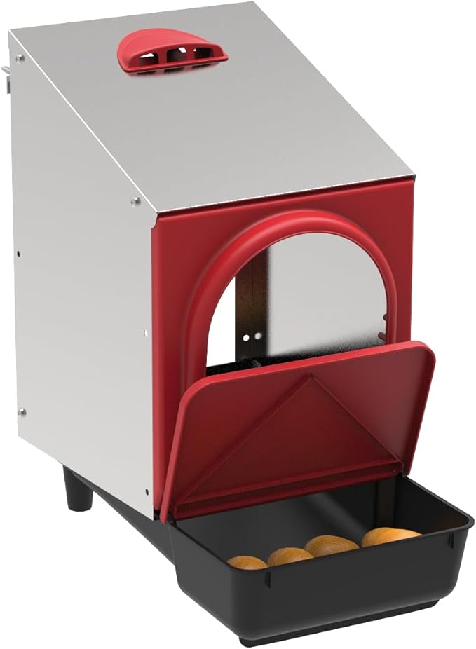 My Favorite Chicken Metal Rollout Nest Box – Roll Away Egg Laying Box for Chickens, Wall Mount Coop Nesting Box, Easy Clean Removable Buckets, Heavy-Duty Galvanized (Single Hole)