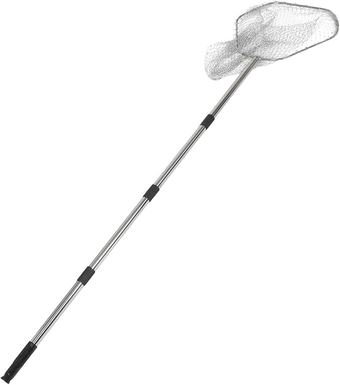 Hemoton Poultry Catching Net: Stainless Steel Chicken Net for Chickens Ducks Cats Dogs Fishnet Catcher Poultry Supplies
