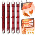Tujoe 4 Pcs 250w Chicken Coop Heat Lamp Replacement for Pets Brooder Heater - mainly glass by Tujoe
