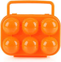 FantasyDay 6 Grids Egg Holders, Sturdy Shockproof Durable Egg Cartons Egg Containers With Lid for Refrigerator - Large Capacity Egg Organizer Box for Home Kitchen Outdoor Picnic Hiking Storage