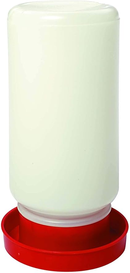 Little Giant® Screw-On Poultry Jar | 1 Quart | Heavy Duty Translucent Plastic Container for Waterer or Feeder | Backyard Chickens | Made in USA