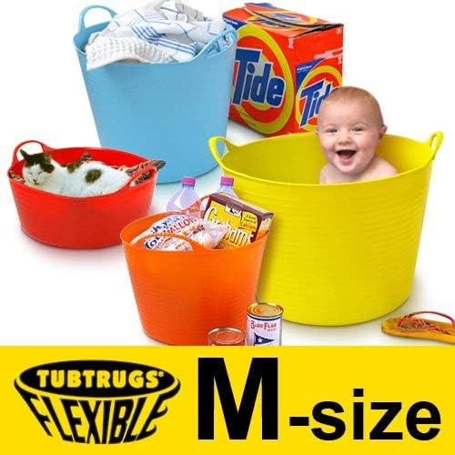 Tubtrugs SP26GBK Red Gorilla Medium-6.8 gallons SL26 Bucket, Black