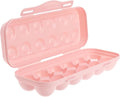 2pcs Stackable Egg Storage Box Pink Refrigerator Egg Holder Practical Container for Organizing Fridge for Home Use